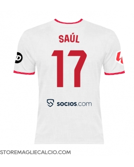 Sevilla Saul Niguez #17 Maglia Gara Casa Repliche 2024-25 Maniche Corte